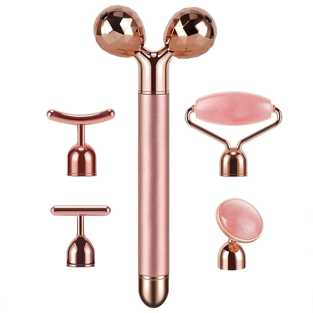 Vibrating Facial Roller Set